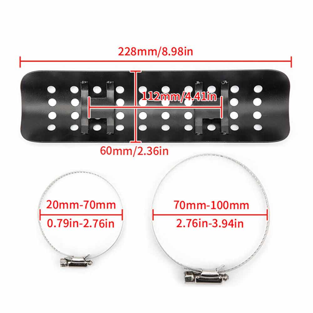 Motorcycle Exhaust Pipe Protector Heat Shield Cover Guard Muffler Pipe Anti-scal