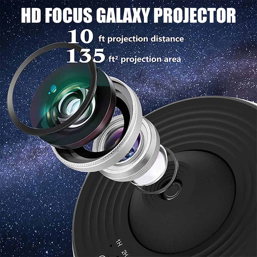 12in1 Planetarium Galaxy Starry Sky Projector Night Light Rotating Star LED Lamp