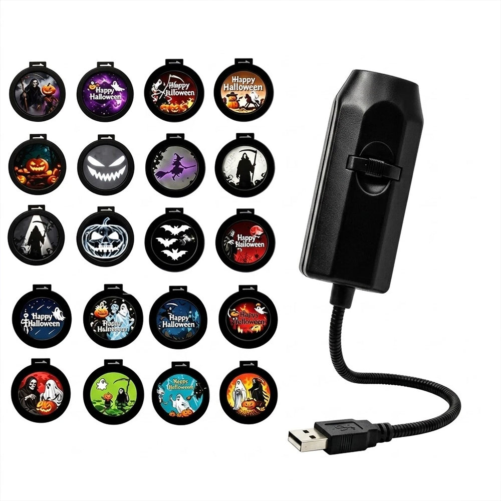 360° Rotating Star Projector – USB HD Night Light with Multiple Light Modes