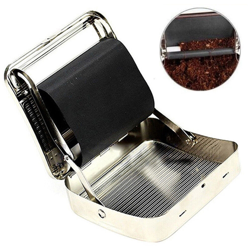 2x Automatic Tobacco Roller Cigarette Roll Rolling Machine Box Case Maker Tin