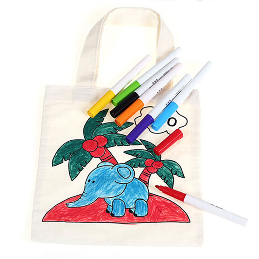 12Colors Fabric-Markers-Permanent-Pen-Paint-Clothing-Textile-Dye-T-Shirt-DIY-Set