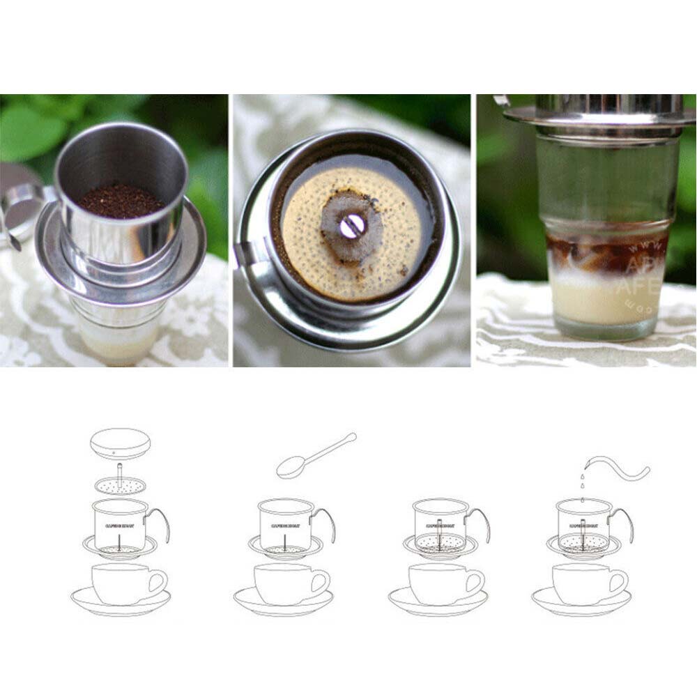 304 Stainless Steel Coffee Pot Coffee Filter Brew Tool for Home Filter Maker
