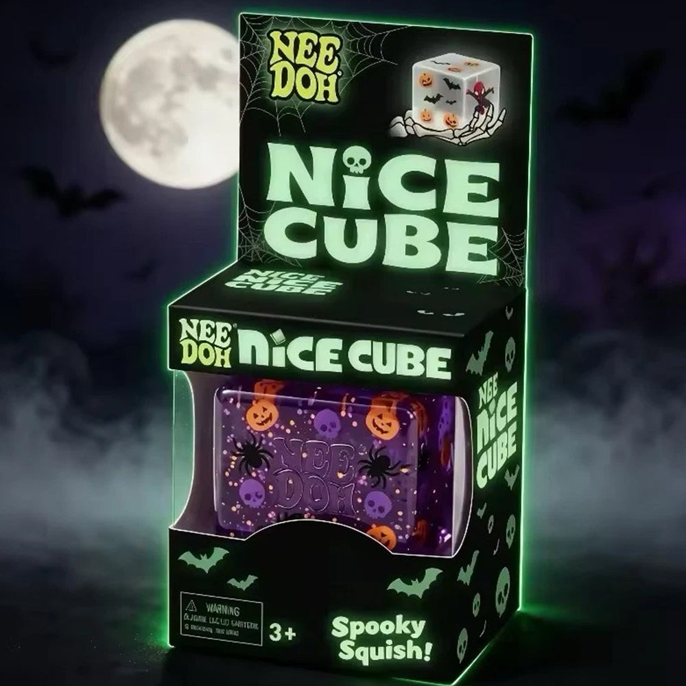 Halloween Squishy Cube Spooky Sensory Toy for Stress Relief