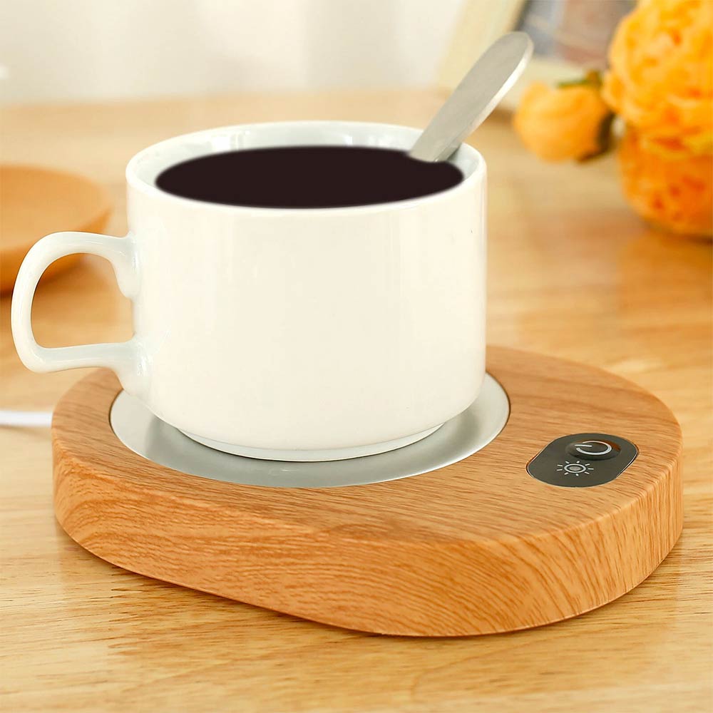 USB Heating Coaster Warmer Smart Electric Milk Coffee Tea Mug Cup Heater Pad(9X9CM)