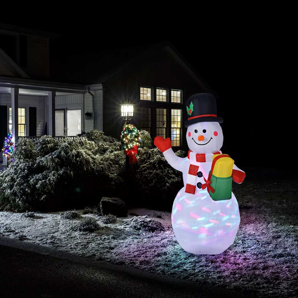 5ft Christmas Inflatable Snowman Decoration Xmas LED Light Up Outdoor Yard