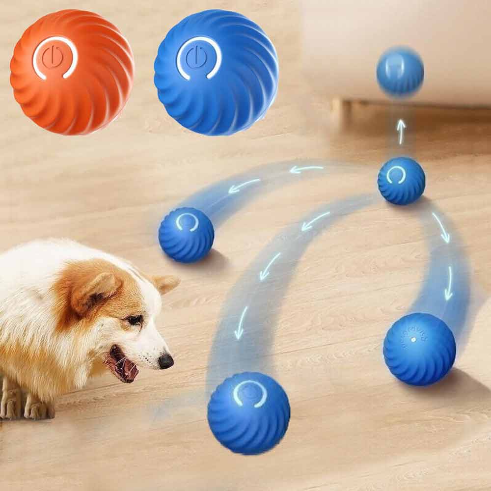 Smart Cat Dog Toy Automatic Rolling Ball Electric Pet Self-moving Kitten Game