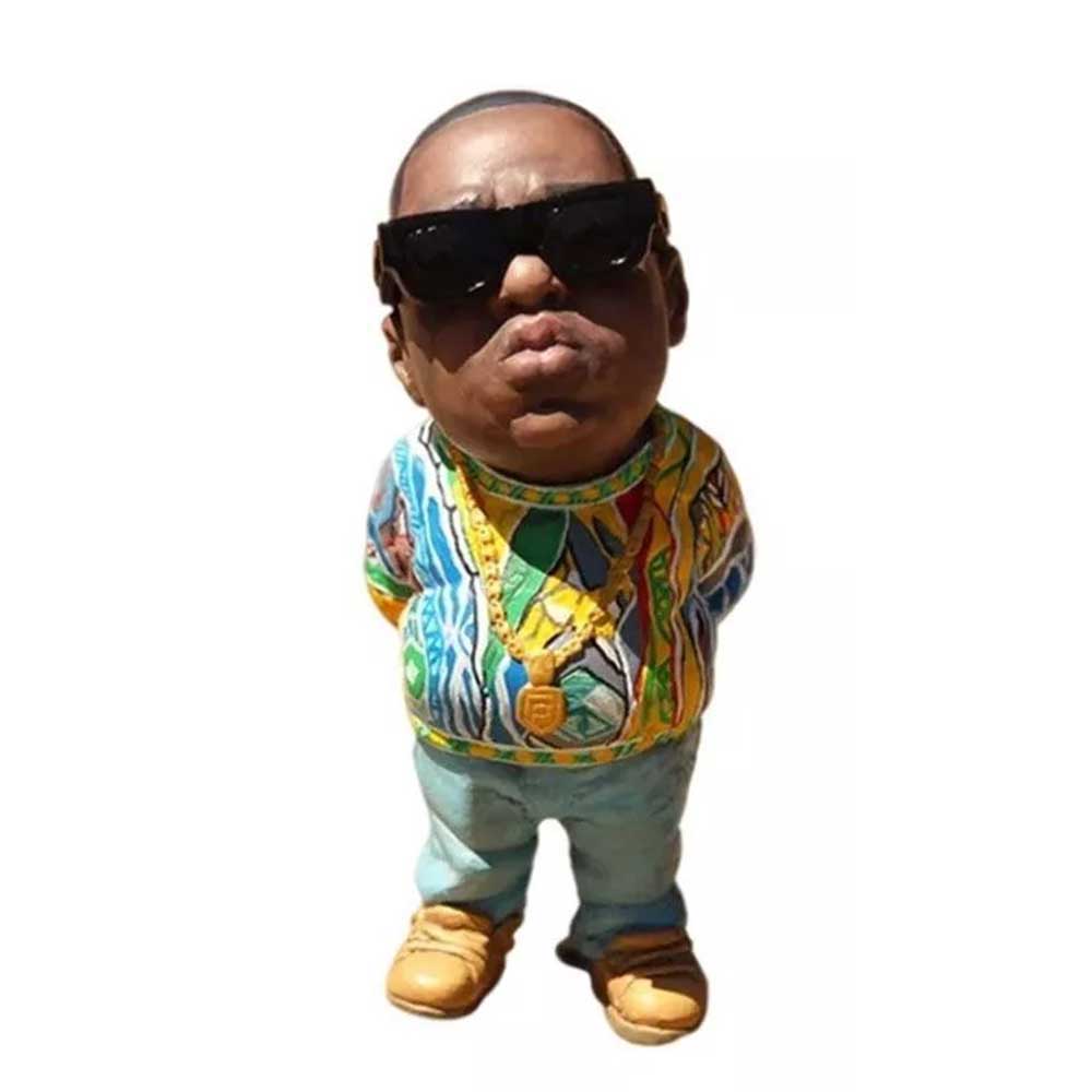 10cm Resin Small Pop-Rapper Star Tupac Figure Cool Hip Hop Guy Desktop Statue