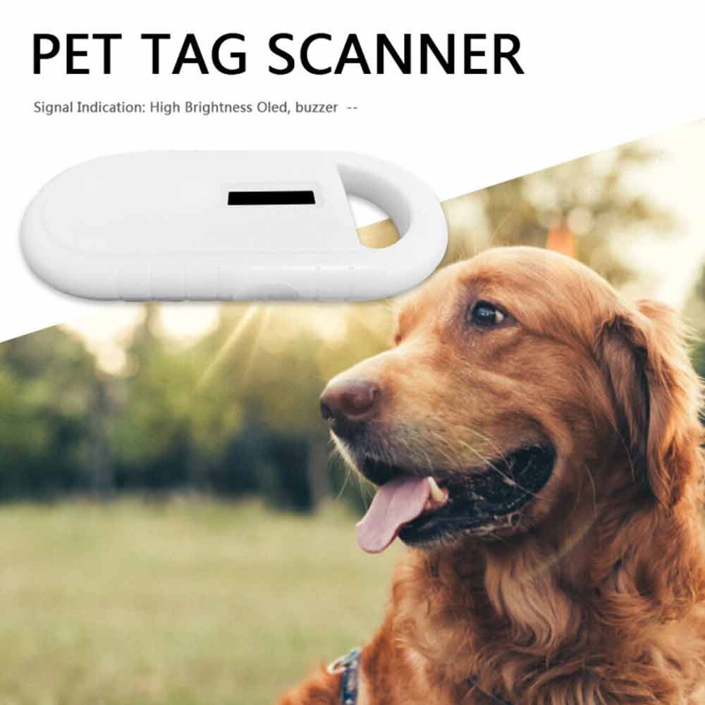 Professional Handheld Pet Microchip Scanner – Digital RFID Reader for Animal ID & Recovery