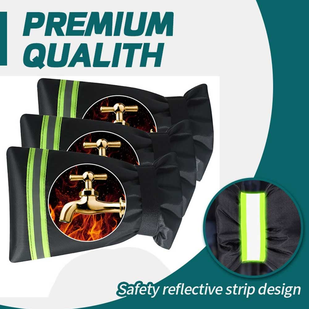 4-Pack Outdoor Tap Cover - Frost Protection Thermal Jacket for Faucets