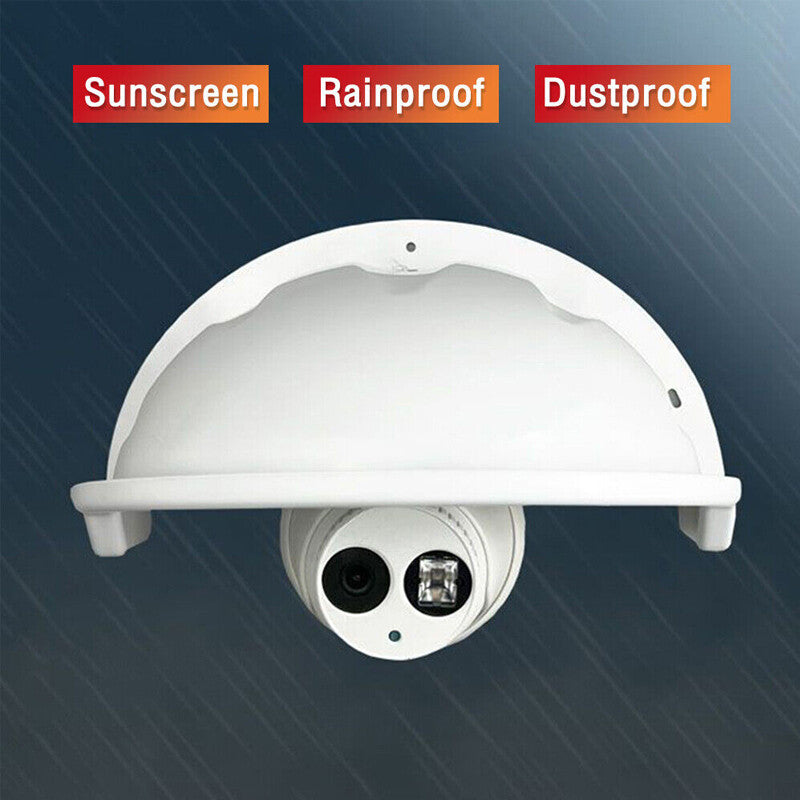 "Outdoor CCTV Security Camera Rain Cover Protector Sun Shade for Home Dome Cam
"