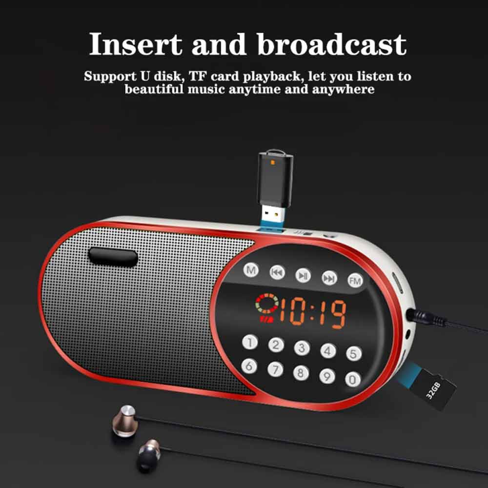 Portable Wireless Bluetooth Speaker Stereo Bass Loud USB FM Stereo Bass Speakers