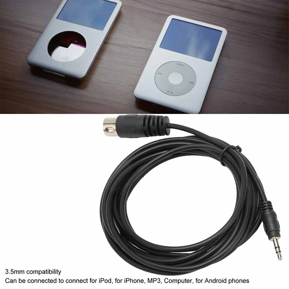 7-Pin DIN MIDI Male to 3.5mm Male Cable – Stereo HiFi Replacement Cable, 1.5m