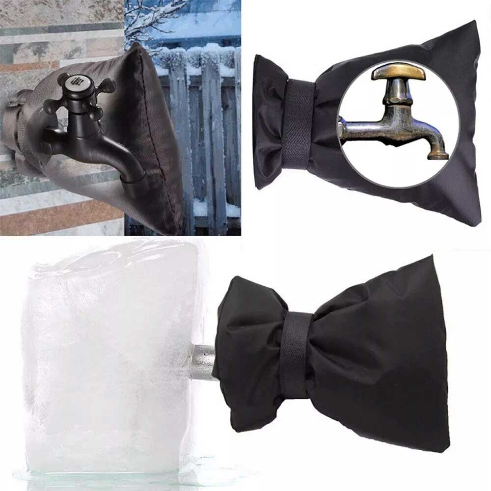 4-Pack Outdoor Tap Cover - Frost Protection Thermal Jacket for Faucets