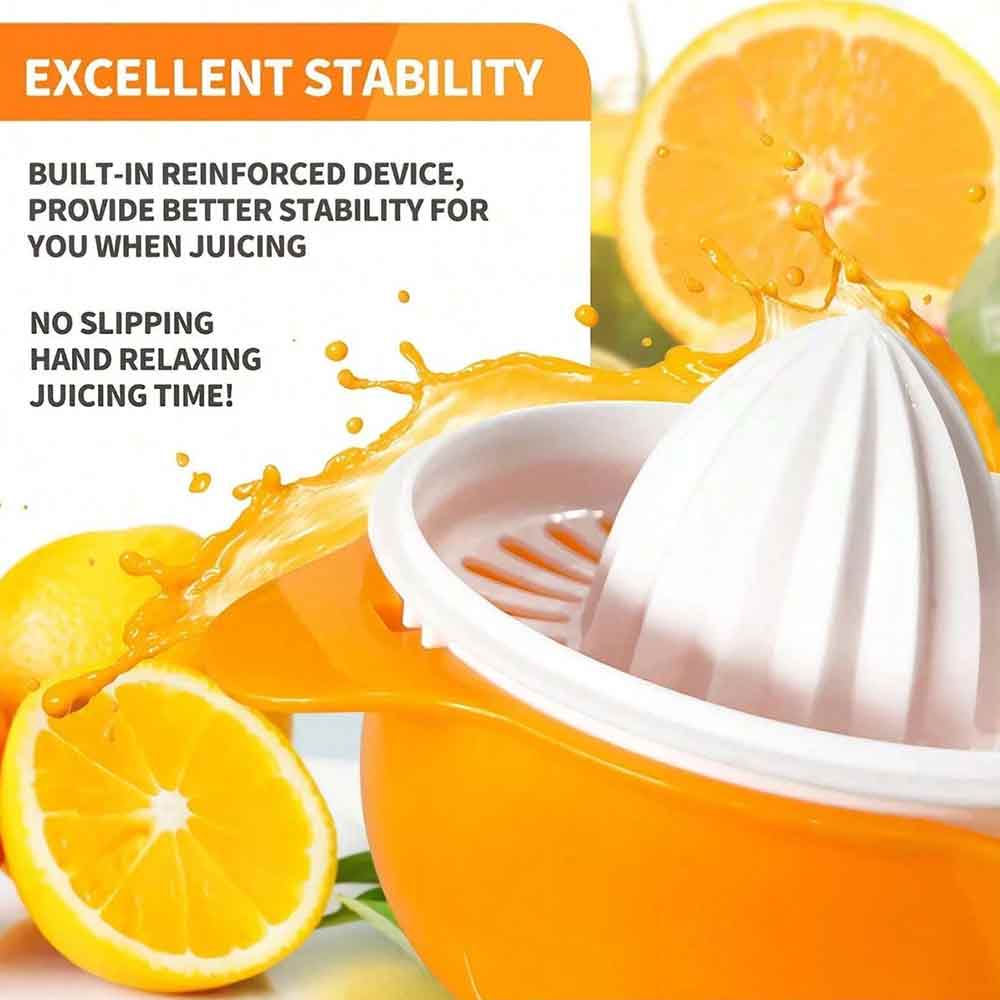 250ml Hand Press Citrus Juicer, Portable Fruit Squeezer for Lemon Orange