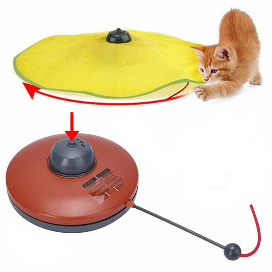 Cats Meow Rotating Undercover Mouse Toy Electronic Interactive Cat Toys Puzzle