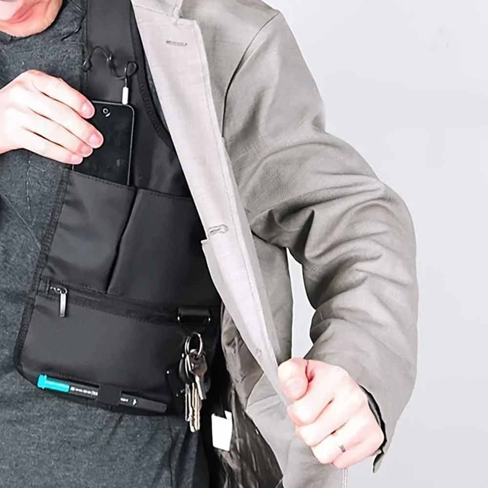 Anti-Pry Hidden Underarm Bag – Inspector Leather Case, Tablet & Card Holder for Men & Women