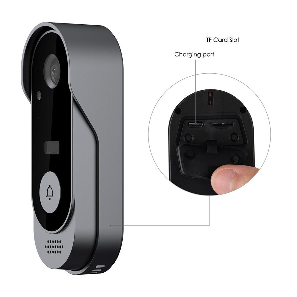 Wireless Smart Video Doorbell WiFi Tuya Security Camera Bell Phone Door Ring