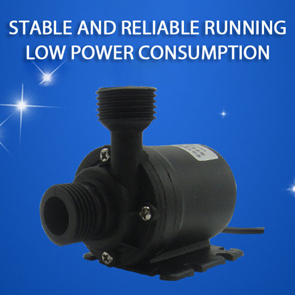 DC 12V Water Pump Ultra Quiet Lift 5M 800L/H Submersible Waterproof