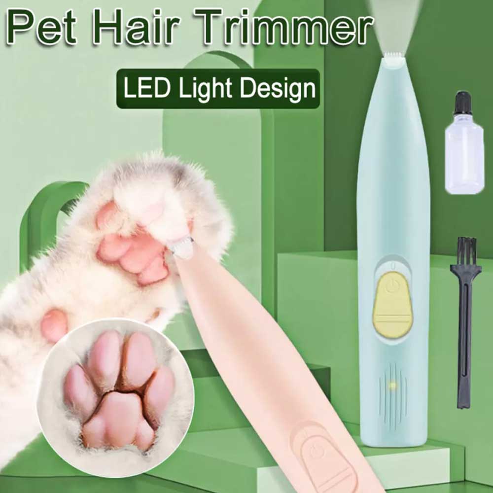 Dog Paw Trimmer Electric Cat Pads Clippers Cordless Pet Hair Clippers Shaver USB Charging