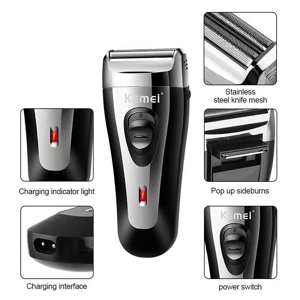 Men USB Electric Shaver Trimmer Razor Rechargeable Hair Beard Shaving Machine