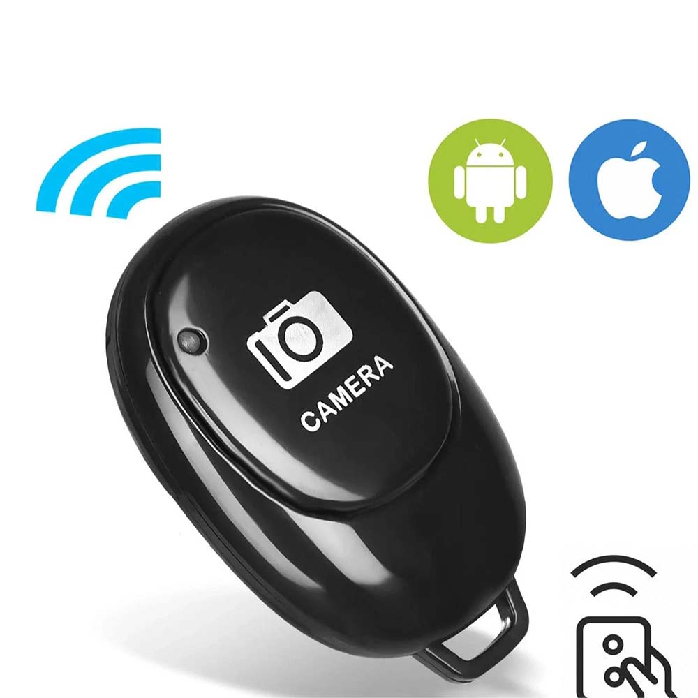 2PCS Wireless Bluetooth Camera Shutter Remote - Button Control for Android/Apple