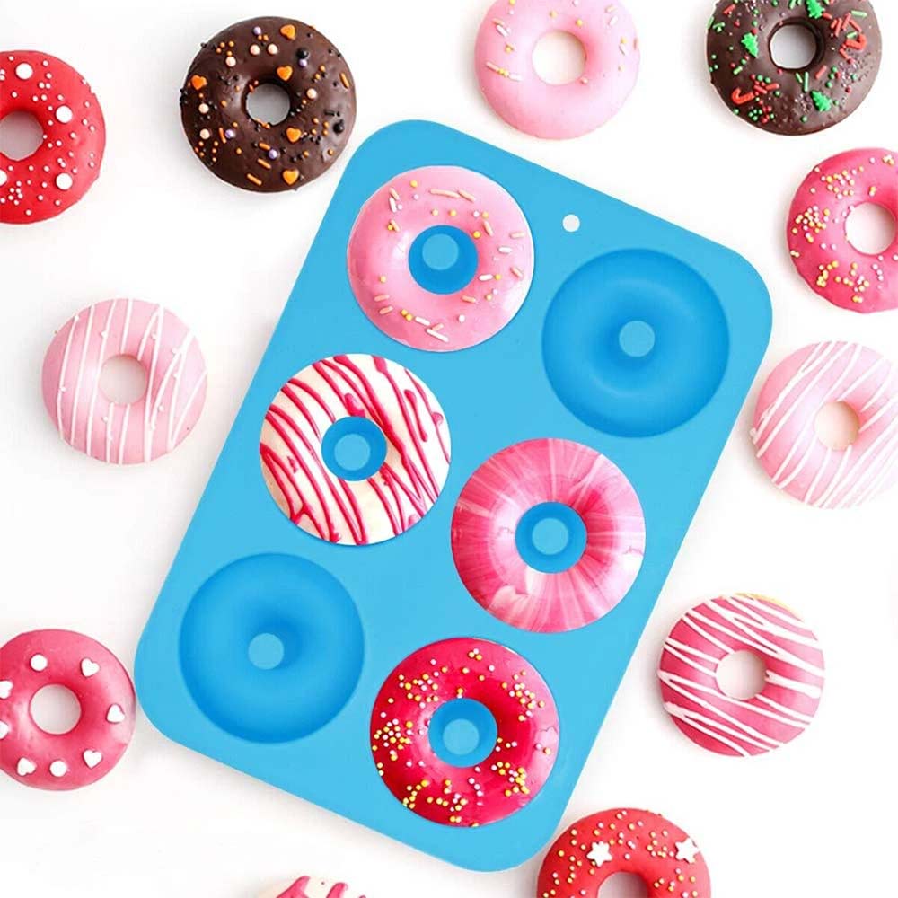 3PCS Silicone Donut Mold Set - Muffin Chocolate Cake Cookie Doughnut Baking Tray