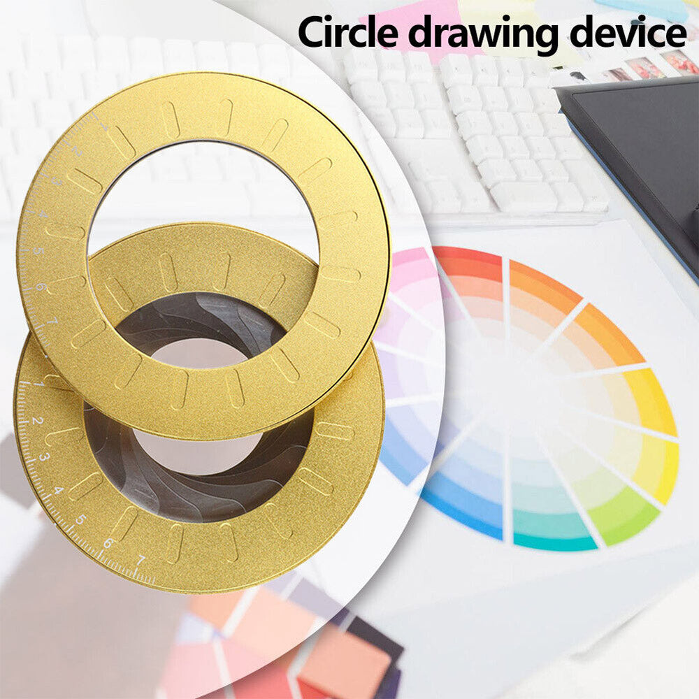 1x Adjustable Circle Drawing Ruler Tool Measuring Drawing Circular Compass
