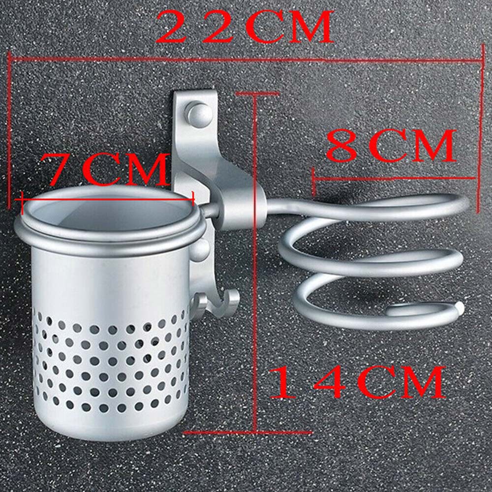 Bathroom Wall Mounted Straightener Holder Rack Hair Dryer Stand HolderOrganizer