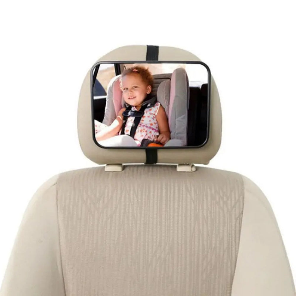 Car Mirror for Back Seat – Adjustable & Detachable Wide View Safety Mirror