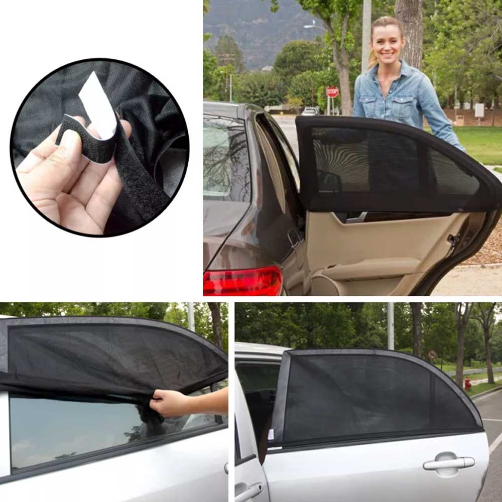 4PCS Universal Sun Shade Rear Side Seat Car Window UV Cover Sock Baby Protection