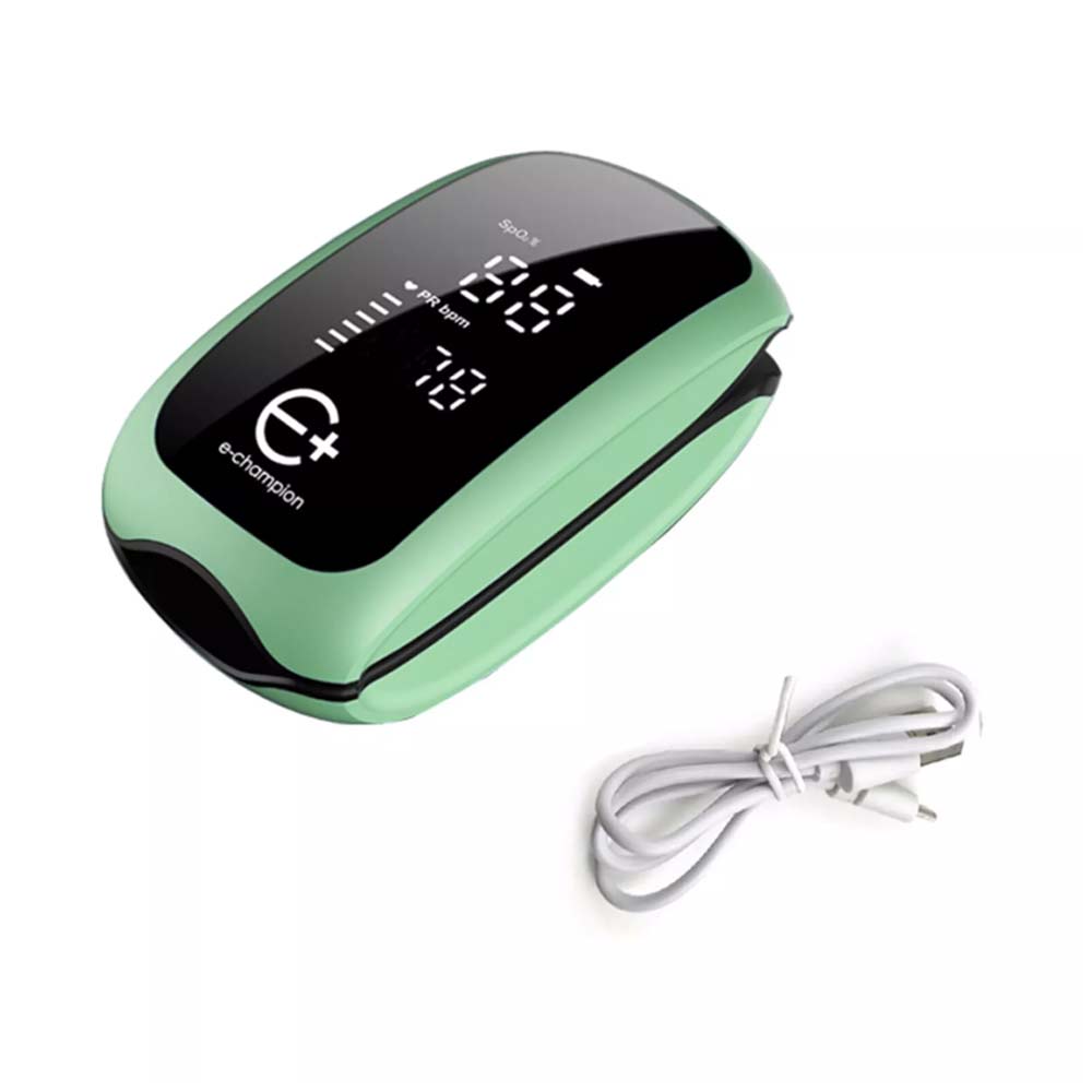 OLED Finger Pulse Oximeter Rechargeable Blood Oxygen SpO2 Monitor Heart Rate