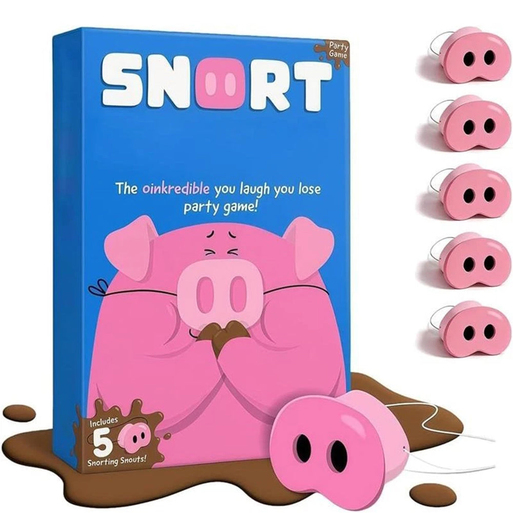 The "You Laugh You Lose" Party Game 2026 with Squeaky Pig Snouts & Challenge Cards