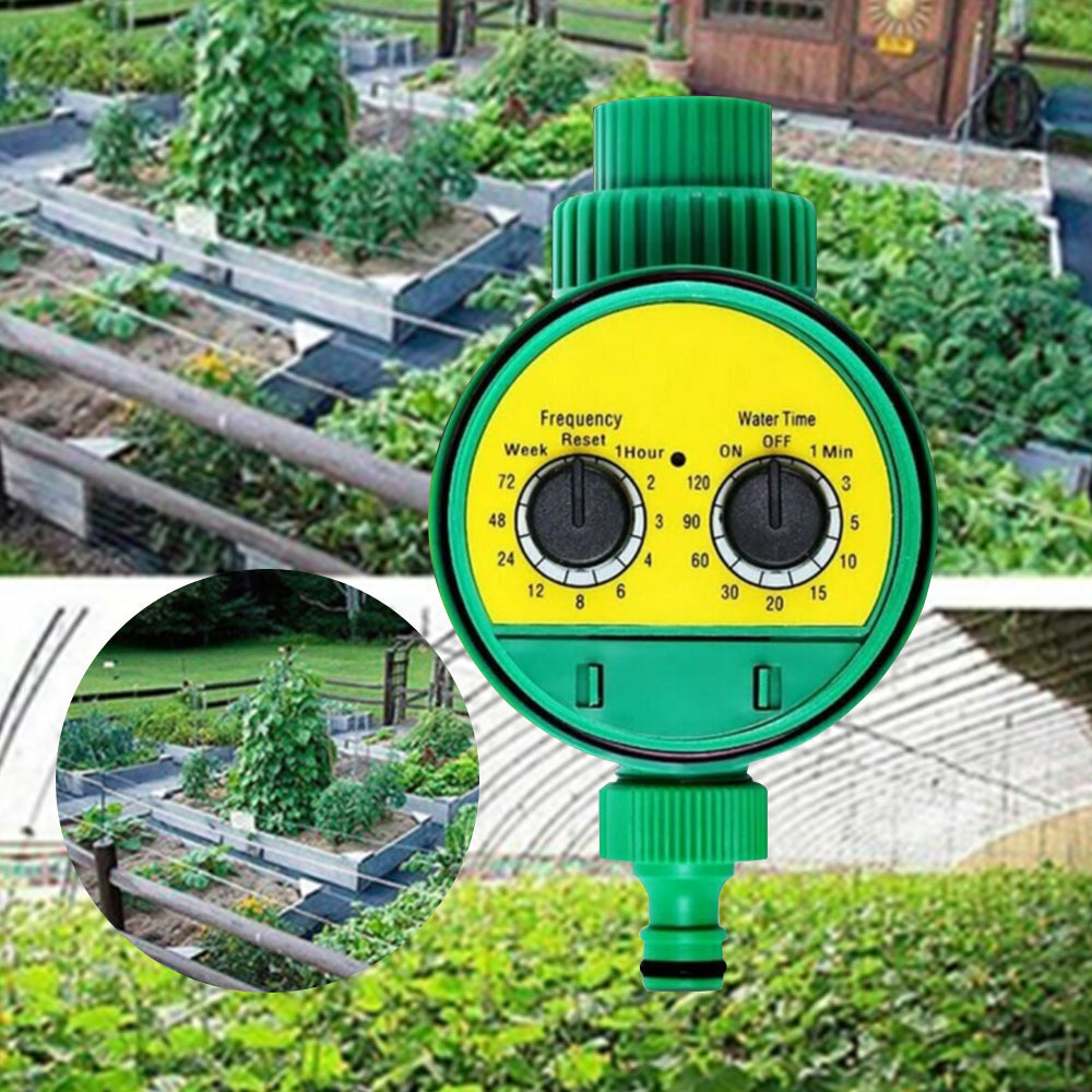 Automatic Water Tap Dual DIP Timer Garden Hose Watering Irrigation Controller