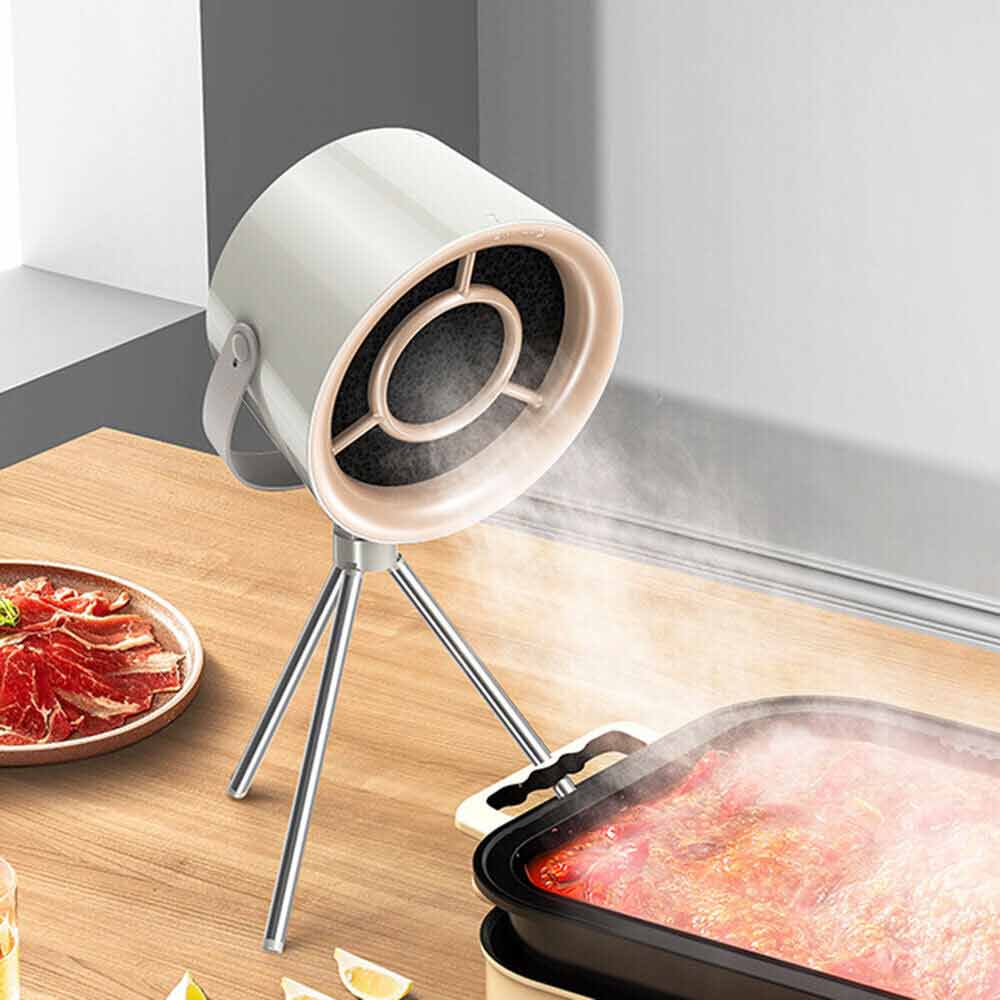 Desktop Cooker Hood Portable Lightweight Kitchen Exhaust Fan Range Hood Camping