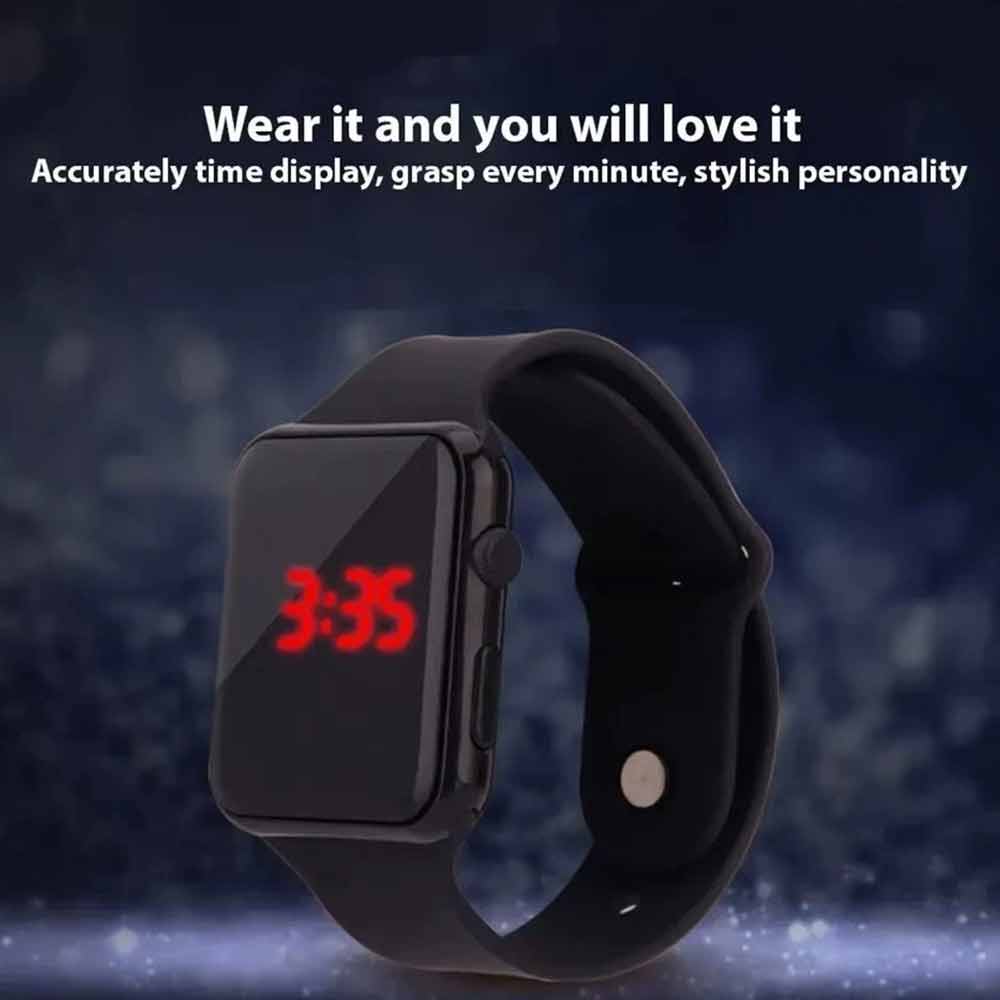 LED Digital Screen Wrist Sport Watch – Waterproof Unisex Design with Luminous Display