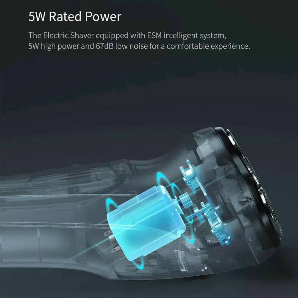 Wet Dry Rotary Shaver Electric Shaver 3 Heads Cordless Men Razor USB
