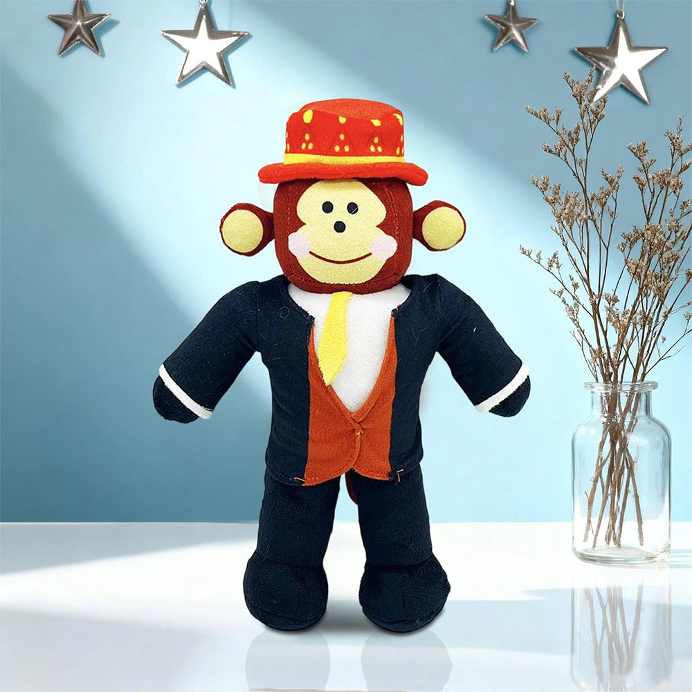 Steal A Brainrot Monkey Plush Toy Funny Cartoon Stuffed Animal Doll Plush for Play & Display