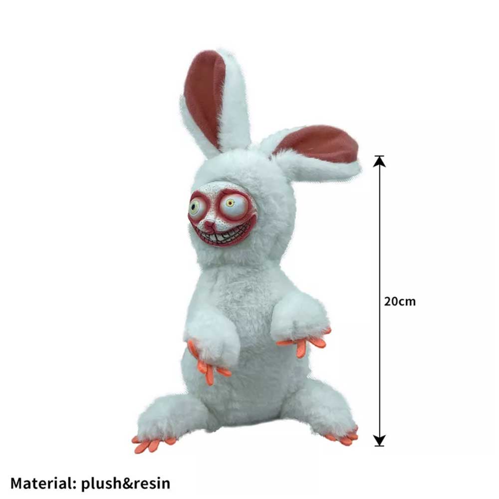 Crazy Bunny Plush Stuffed Doll Toy Cartoon Horro Halloween Party Scary Easter