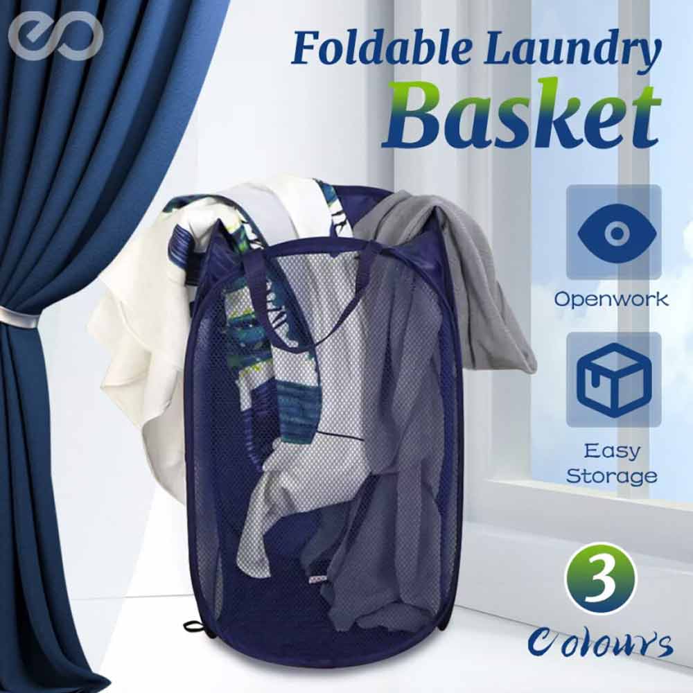 Large Foldable Laundry Washing Clothes Storage Bag Hamper Basket Bin Organiser