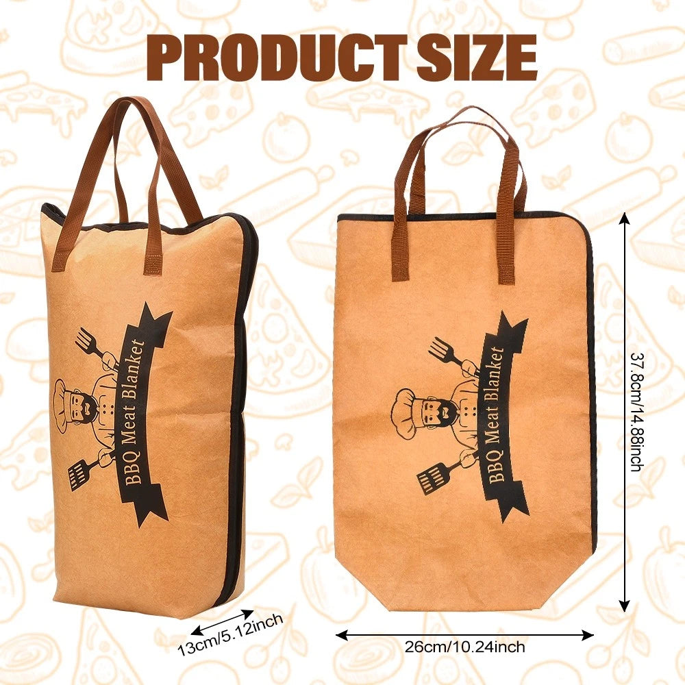 BBQ Meat Resting Blanket - Insulated Thermal Cover with Waterproof Foil Lining