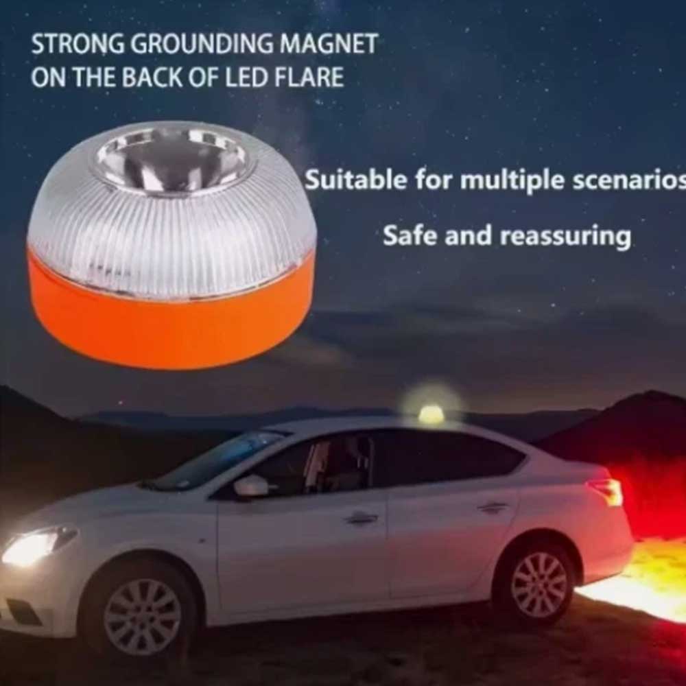 V16 Magnetic Induction Car Emergency Beacon Light - Portable Strobe Flashing