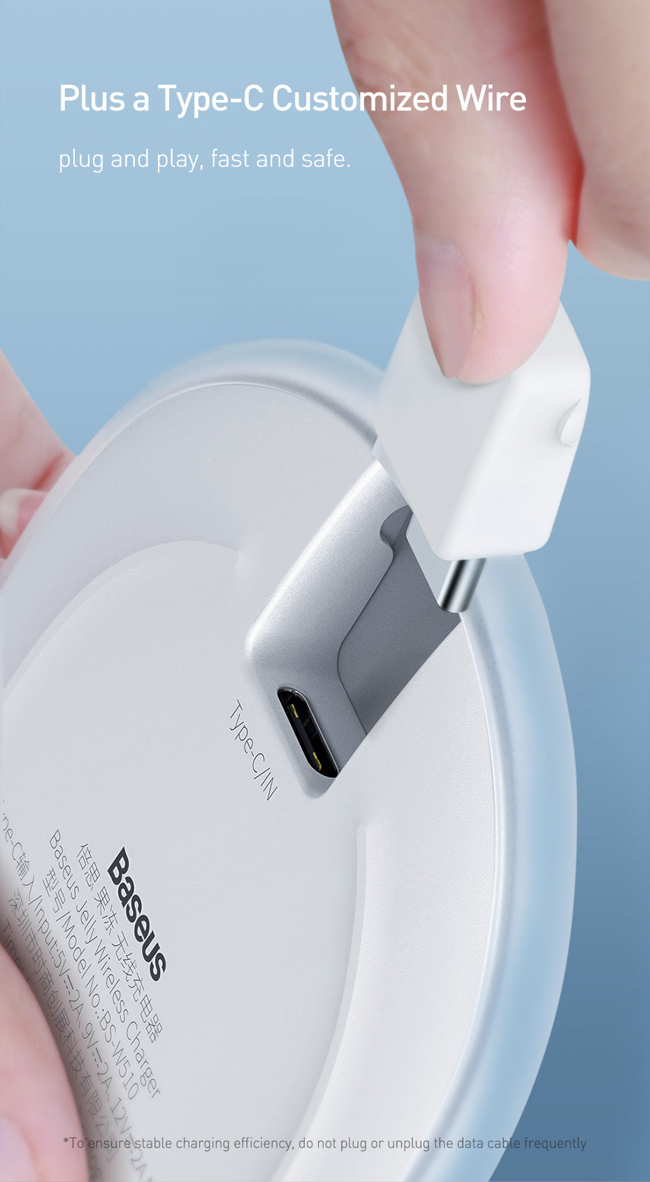 Baseus 15W Qi Wireless Charger for iPhone 14 13 Fast Charging Samsung Huawei