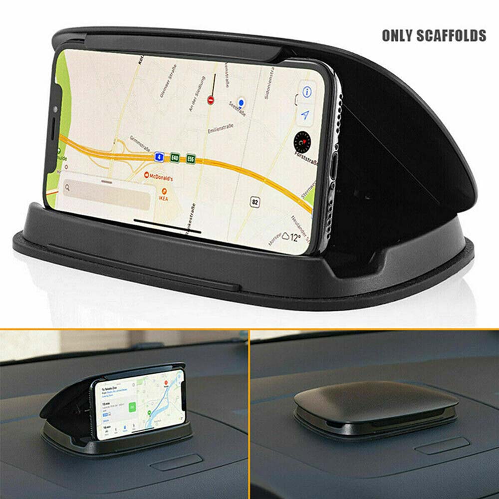 Mobile Dash Stand For GPS  Car Phone Clip Holder Anti Slip Cradle for 3-5.8 inch