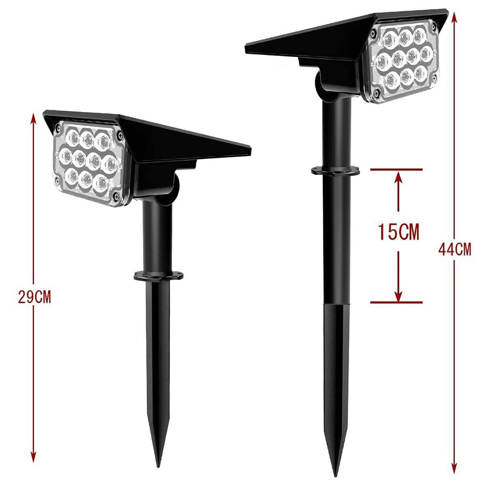 RGB 10 LEDs Garden Solar Lights Outdoor Landscape Yard Light Lawn Lamp Spotlight