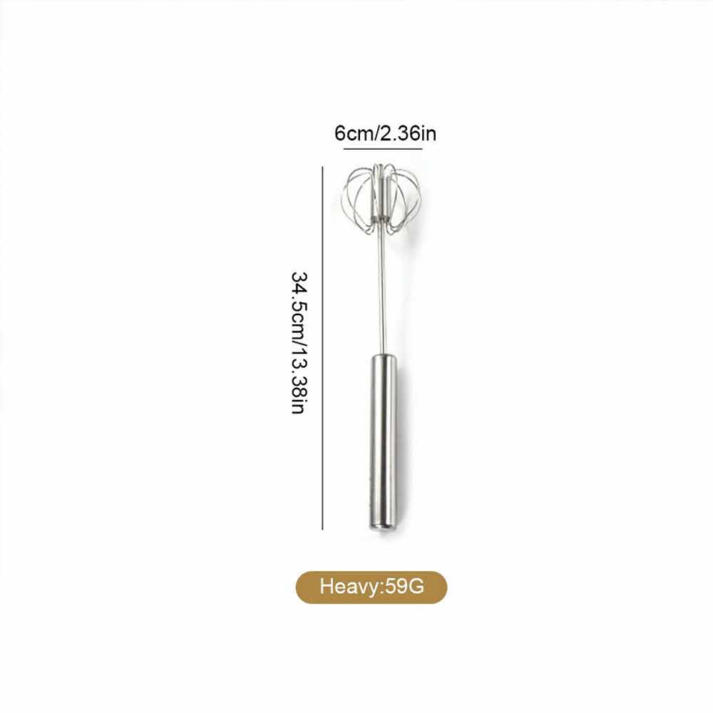 Semi Automatic Stainless Whisks Hand Push Egg Beater Milk Whip Mixer Easy Whisk