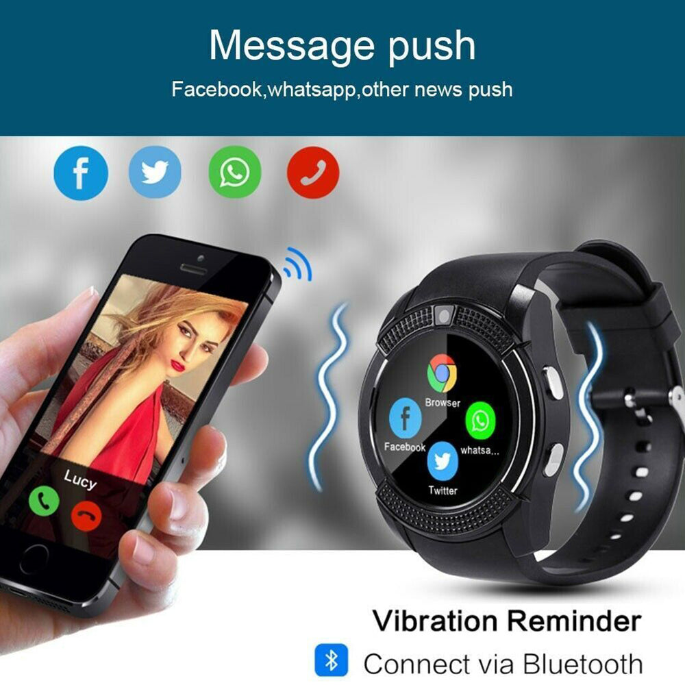 Smart Watch for Women Men Fitness Tracker 3D Screen Bluetooth Call Waterproof