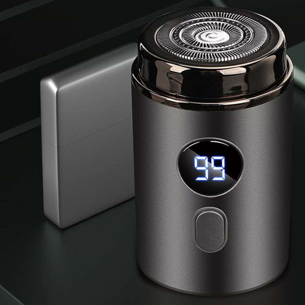 Mini-Shave Electric Razor For Men USB Rechargeable Portable With Digital Display