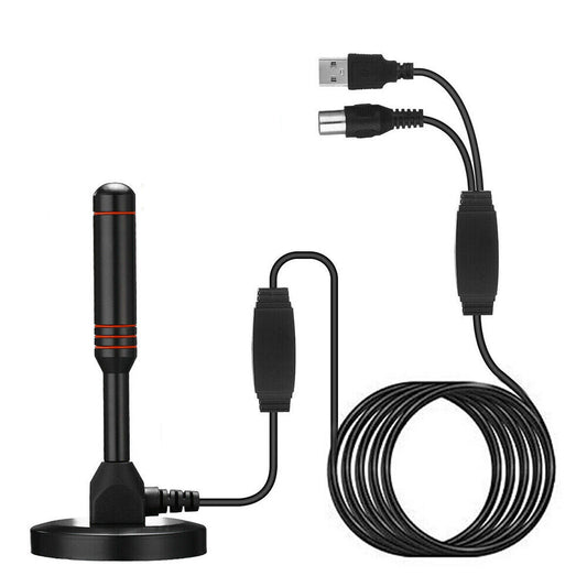 TV Antenna Digital 300 Mile Range Indoor Outdoor HDTV Amplifier Signal Booster
