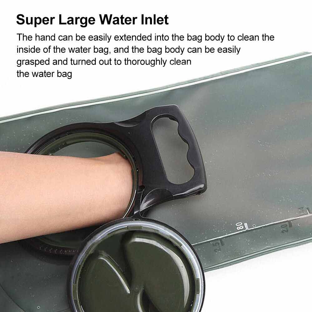 2/3L Water Bladder Bag Hydration System Camping Hiking Cycling Backpack