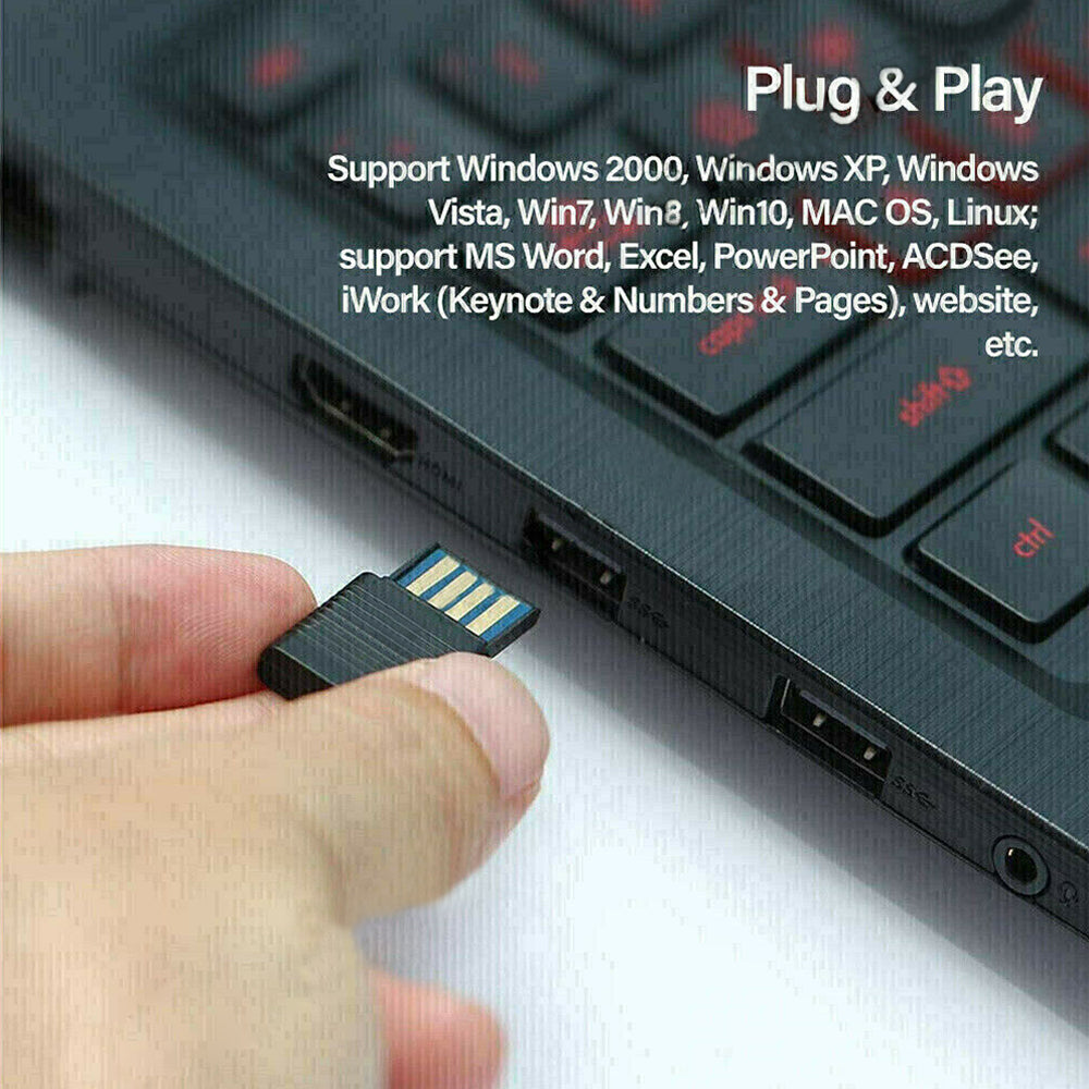 Wireless PowerPoint Presenter – 2.4GHz Presentation Remote with Red Laser Pointer & Page Control